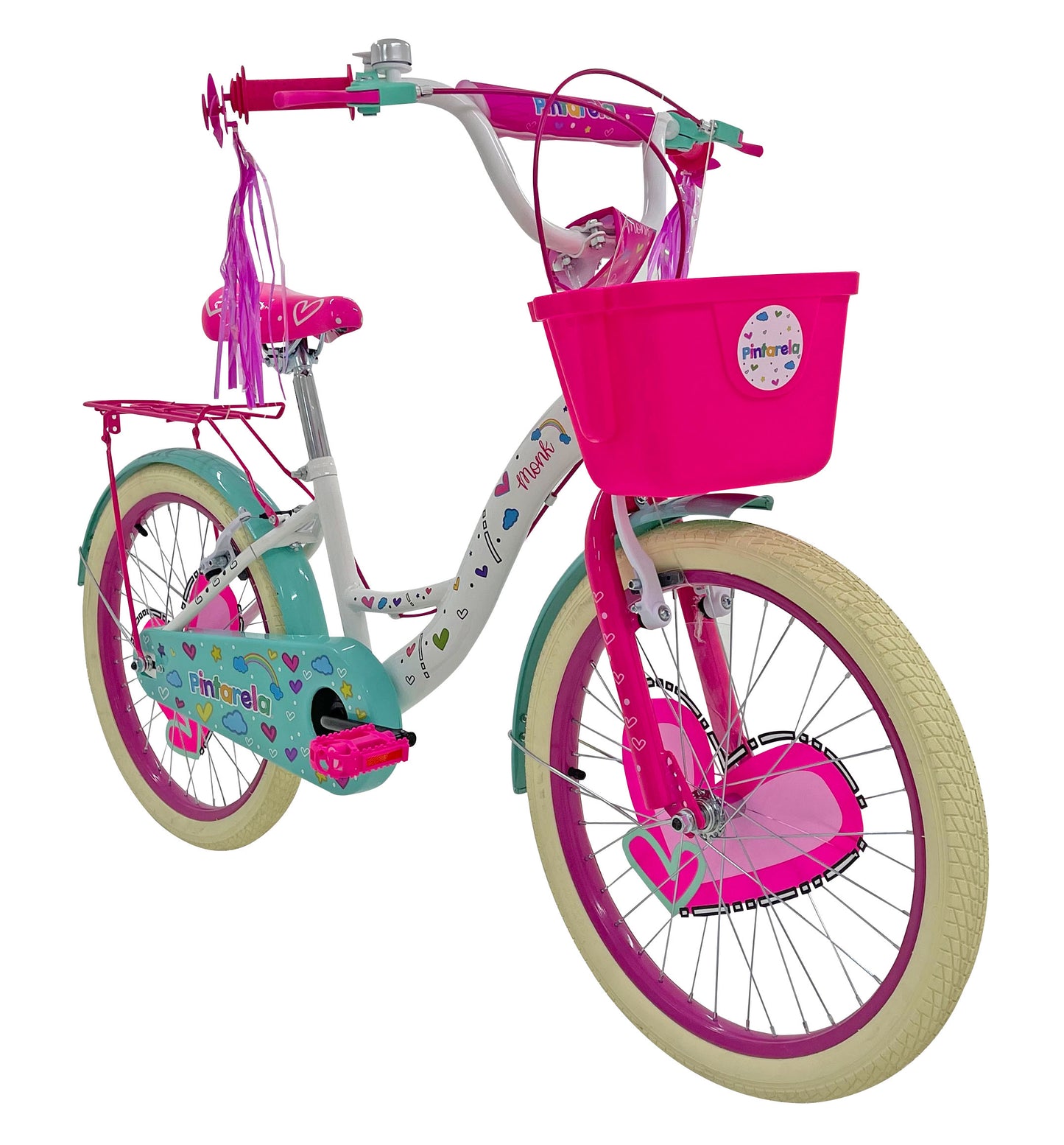 Bicicleta Pintarela R20 color blanca