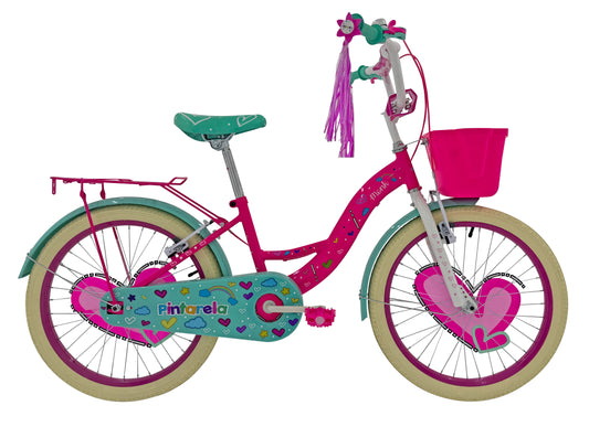 Bicicleta Pintarela R20 color rosa